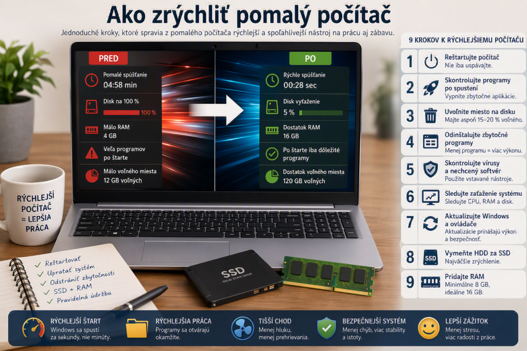 Ako zrýchliť pomalý počítač